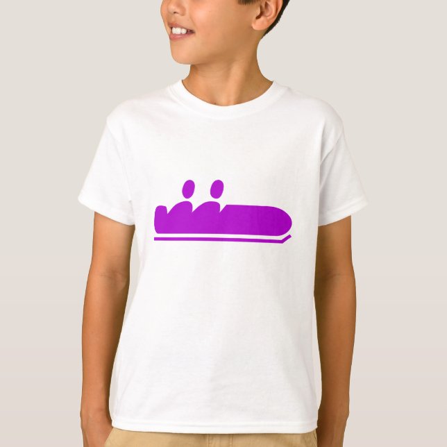 T-shirt Bobsédé - Violet (Devant)