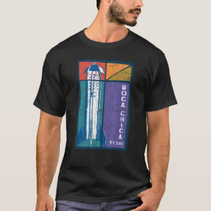 T-shirt Boca Chica Texas Starship Cool Retro