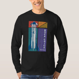 T-shirt Boca Chica Texas Starship Cool Retro 1