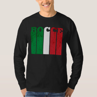 T-shirt Bocce Ball Player Italia Italy Flag Bocce