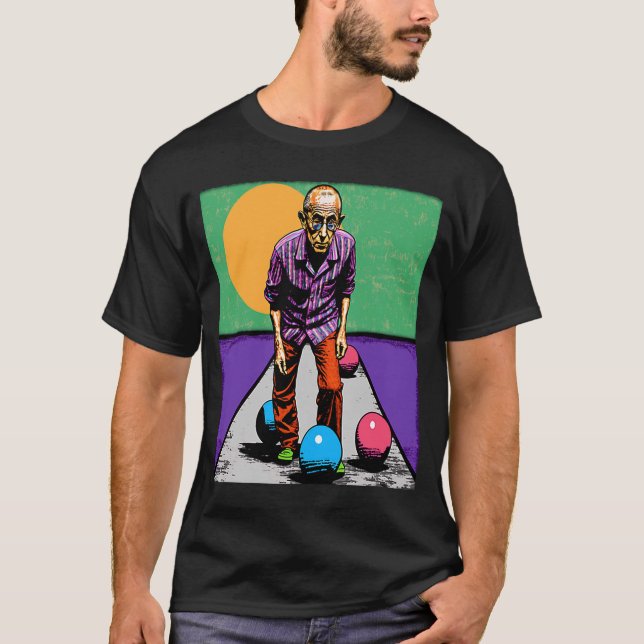 T-shirt Bocce Ball Retrait Appréciation Pop Bocce Ball (Devant)