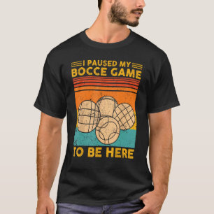 T-shirt Bocce Ball Retro J'Ai Suspendu Mon Jeu Bocce Pour 