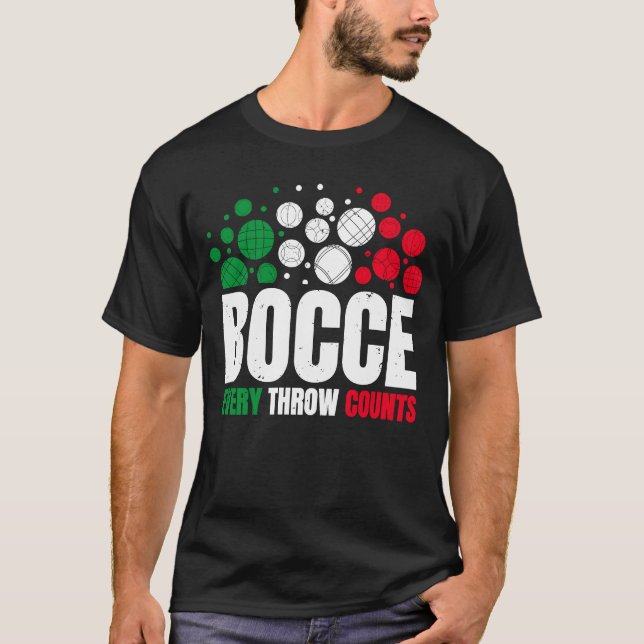 T-shirt Bocce Chaque Jeu Compte Bocce Ball Player (Devant)