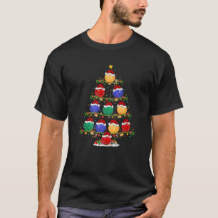 T-shirt Bocce Lover Xmas Lighting Père Noël Bocce Christma