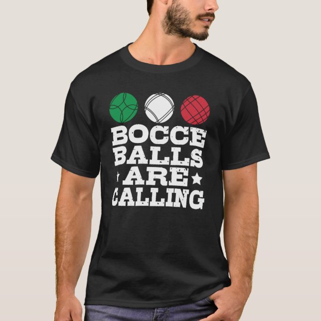 T-shirt Bocce Sport Bocce Player Italien Bowling Bocce B (Devant)