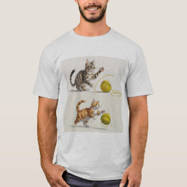 T-shirt Bocetos de Gatos Jugando - Arte y Dibujo