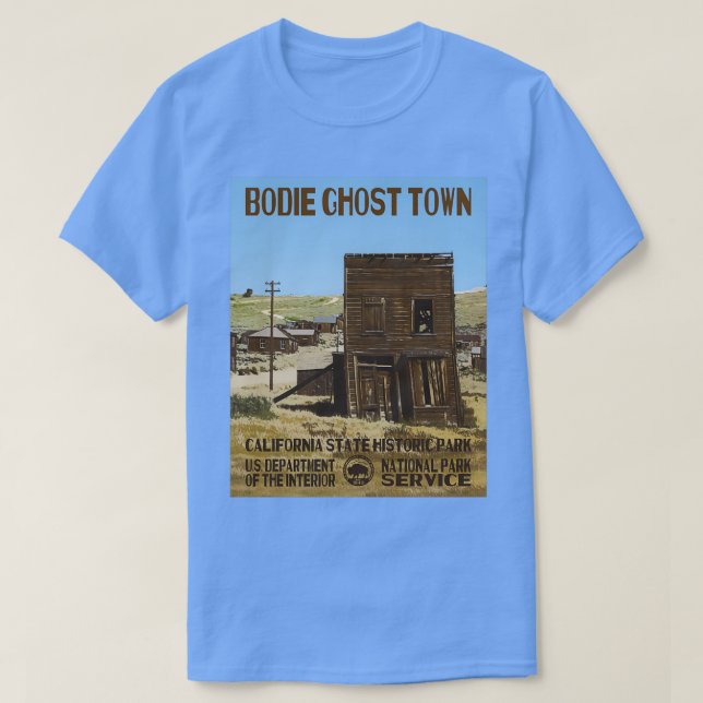 T-shirt Bodie Ghost Town California State Park (Design devant)