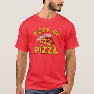 T-shirt Body By Pizza - Drôle Vintage Fitness Love Cheesy