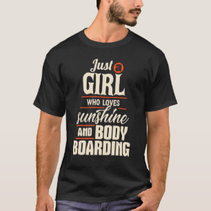 T-shirt Bodyboard Bodyboard Girl Sunshine Bodyboard A