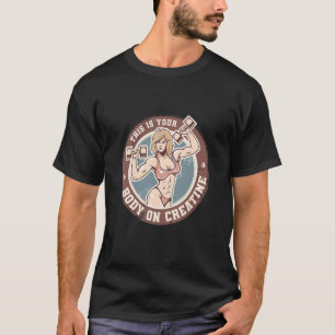 T-shirt Bodybuilder pour filles motrice Voici votre corps 