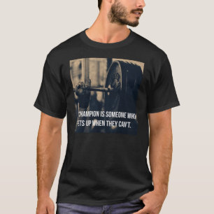 T-shirt Bodybuilding Fitness Gym Entraînement Motivation