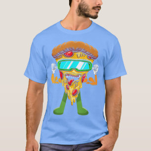 T-shirt Bodybuilding Pizza Slice, Fitness Workout Gym Musc