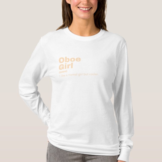 T-shirt boe Girl - Oboe  (Devant)
