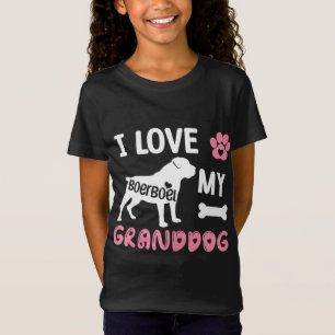 T-Shirt Boerboel Chien Grandma Cadeaux J'Aime Mon Petit Ch