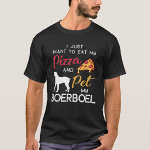 T-shirt Boerboel Chien Pizza Lover Propriétaire Noël Anniv