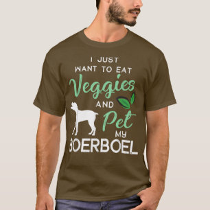 T-shirt Boerboel Funny Vegan Propriétaire Amoureux des chi