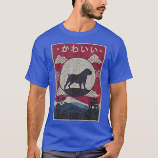 T-shirt Boerbol Design japonais Kawaii Chien Maman Papa 