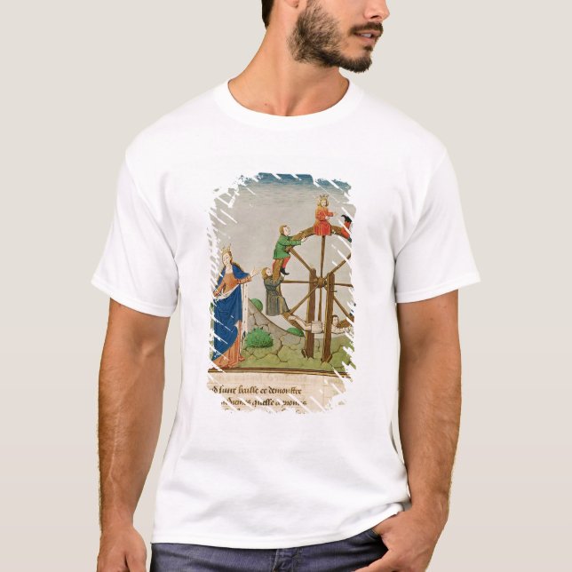 T-shirt Boethius avec la roue de la fortune (Devant)