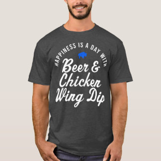 T-shirt Boeuf de Buffalo Aile Plongée Bière Bonheur