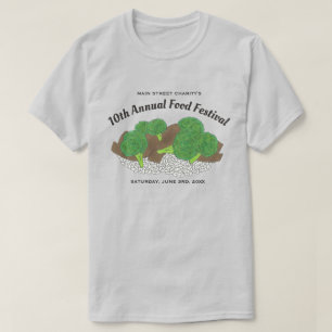 T-shirt Boeuf et Broccoli chinois Restaurant Festival alim