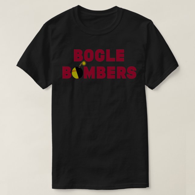 T-shirt Bogle Bombers rouge Arkansas Softball (Design devant)