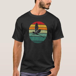 T-shirt Bogue d'insectes graphiques Vintages de libellules