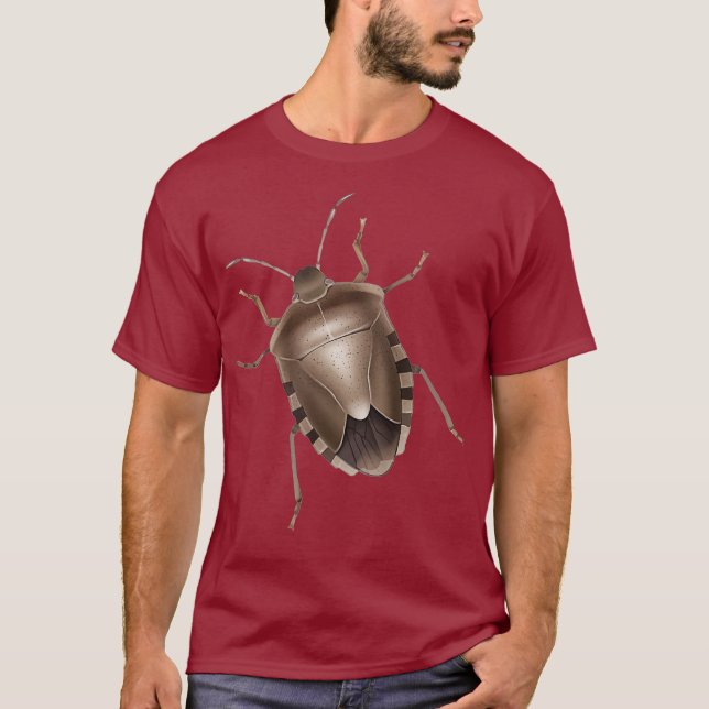 T-shirt bogue pudique Entomologie bogue puant (Devant)