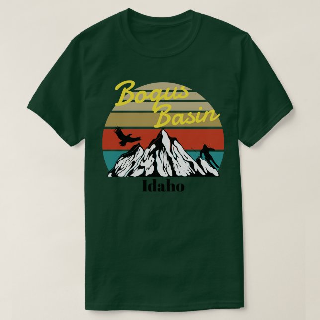 T-shirt Bogus Basin ski Idaho (Design devant)