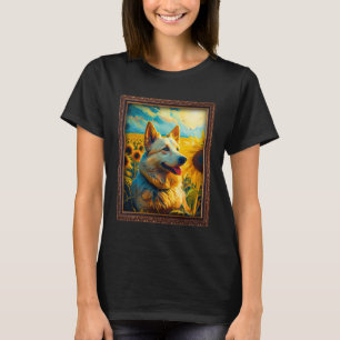 T-shirt Bohème Berger Peinture Tournesol Fleur Maman Wo
