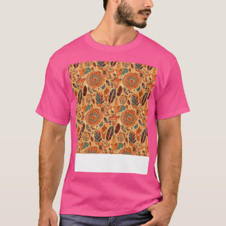 T-shirt Bohème Motif sans fil Boho Hippie Fleur Tzigane