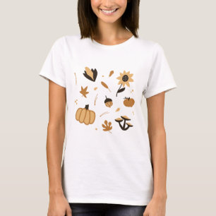 T-shirt Boho à thème d'automne