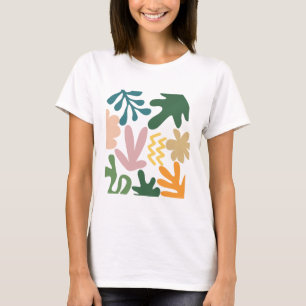 T-shirt Boho abstrait fantaisiste pastel vacances d'été
