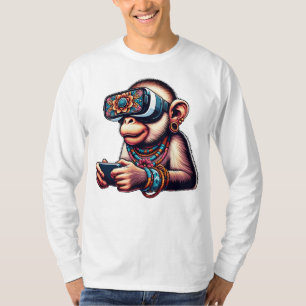 T-shirt Boho Chic Monkey : Un Tee Animale Tendance Et Arti