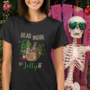 T-shirt Boho Dead Inside Rustic Funny Christmas Womens