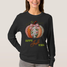 Boho Embroidered Look Patchwork Pumpkin