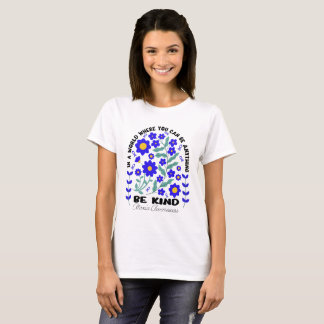 T-shirt Boho Floral Ataxia Sensibilisation Soyez Type