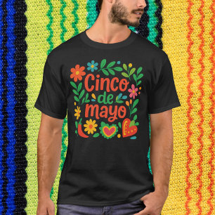 T-shirt Boho Floral Cinco de Mayo