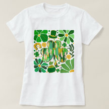 Boho Floral Parties scintillant St Patrick Shamroc