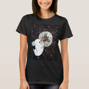 T-shirt Boho Ghost Witchy Luna Moth Retro Moon Wiccan Hall