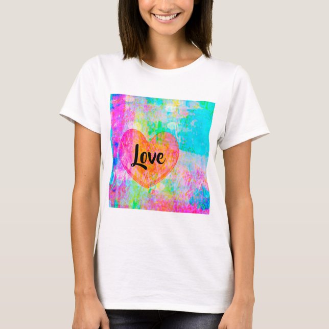 T-shirt Boho Heart Love (Devant)