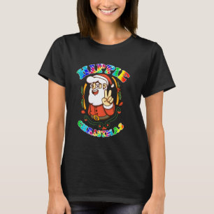T-shirt Boho Hippie Santa Claus Tie Dye Pajamas de Noël
