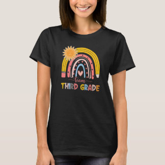 T-shirt Boho Rainbow Teacher Team Troisième Classe Premier