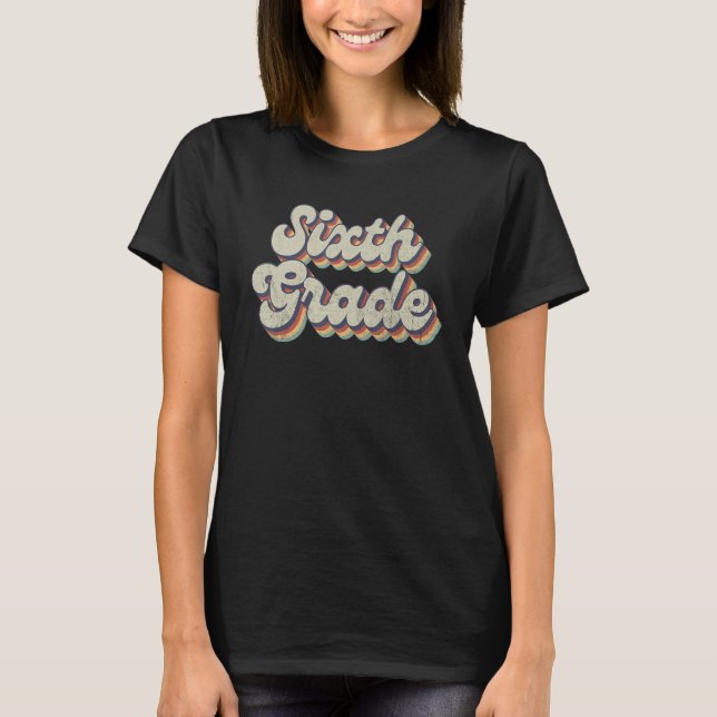 T-shirt Boho Rainbow   Teaching Sixth Grade Teacher (Devant)