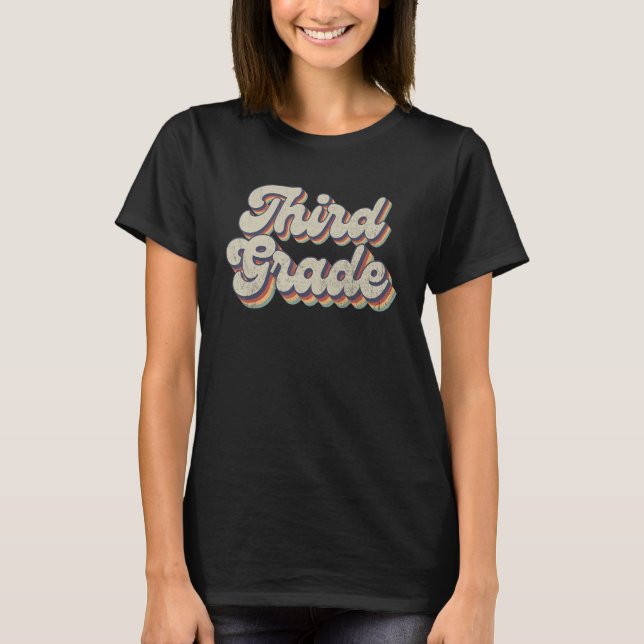 T-shirt Boho Rainbow   Teaching Third Grade Teacher (Devant)