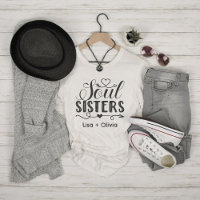Boho Soul Sisters Nom personnalisé Meilleur Ami