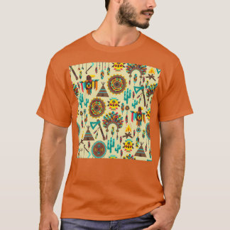 T-shirt Boho style autochtone américain Pow wow