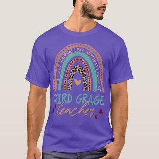 T-shirt Boho Teach Love Inspire Enseignant de troisième an