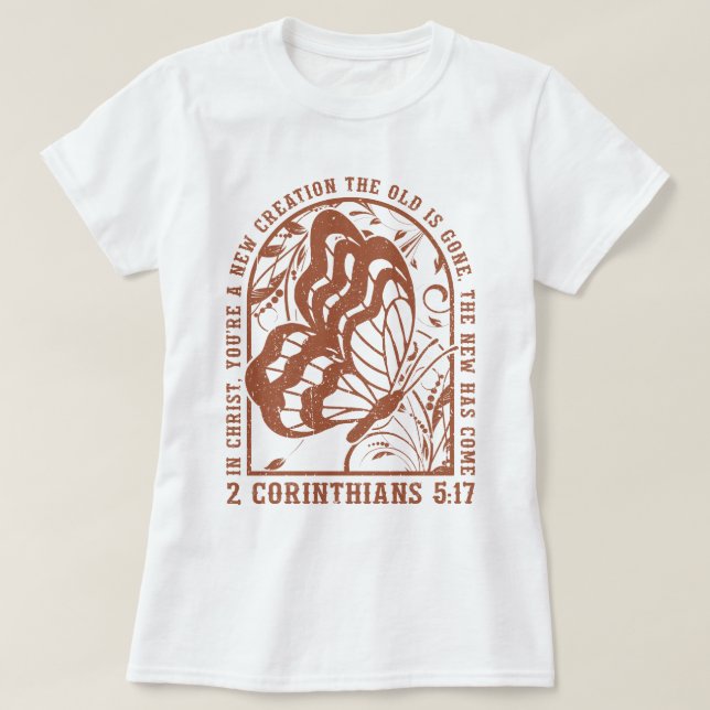 T-shirt Boho Vous Êtes Une Nouvelle Création Prière Chréti (Design devant)