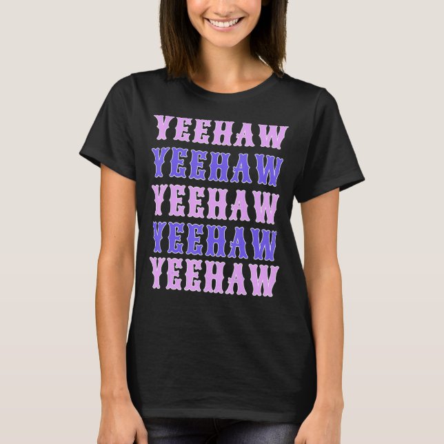 T-shirt Boho Wild West Western Rodeo Yeehaw Cowgirl Counte (Devant)