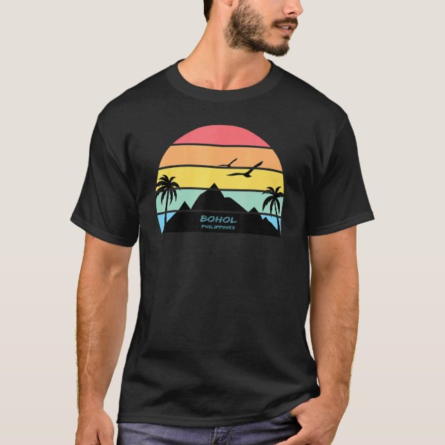 T-shirt Bohol Philippines Beach Travel Palms Island El Nid (Devant)